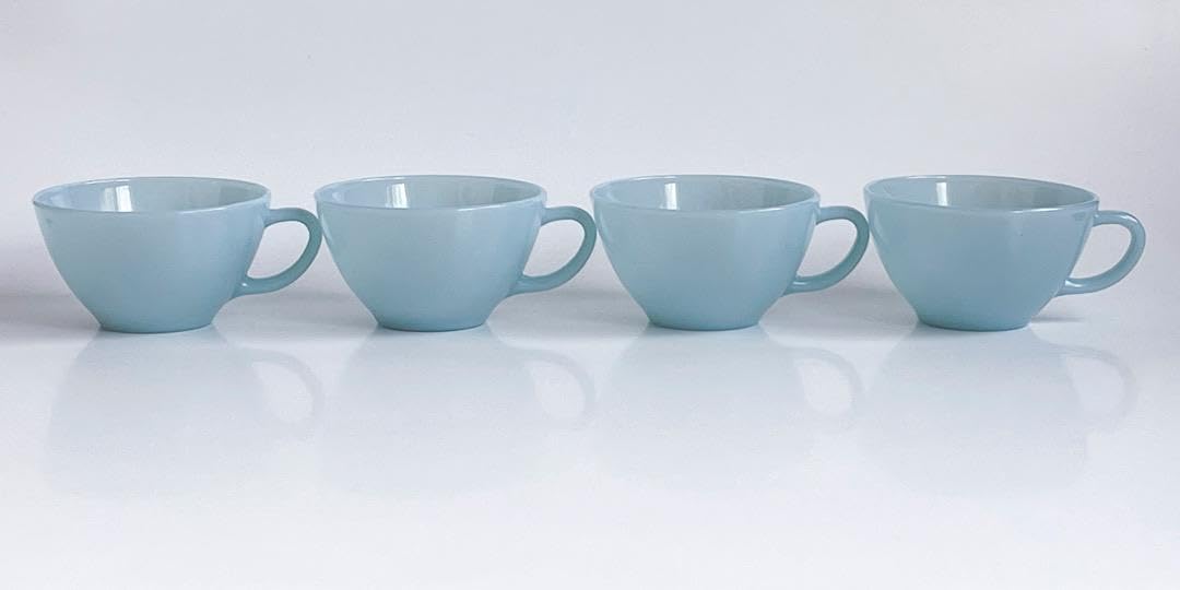 ファイヤーキング ターコイズブルー カップ＆ソーサー ４客 Amazon | ファイヤーキング ターコイズブルー カップ ソーサー 4